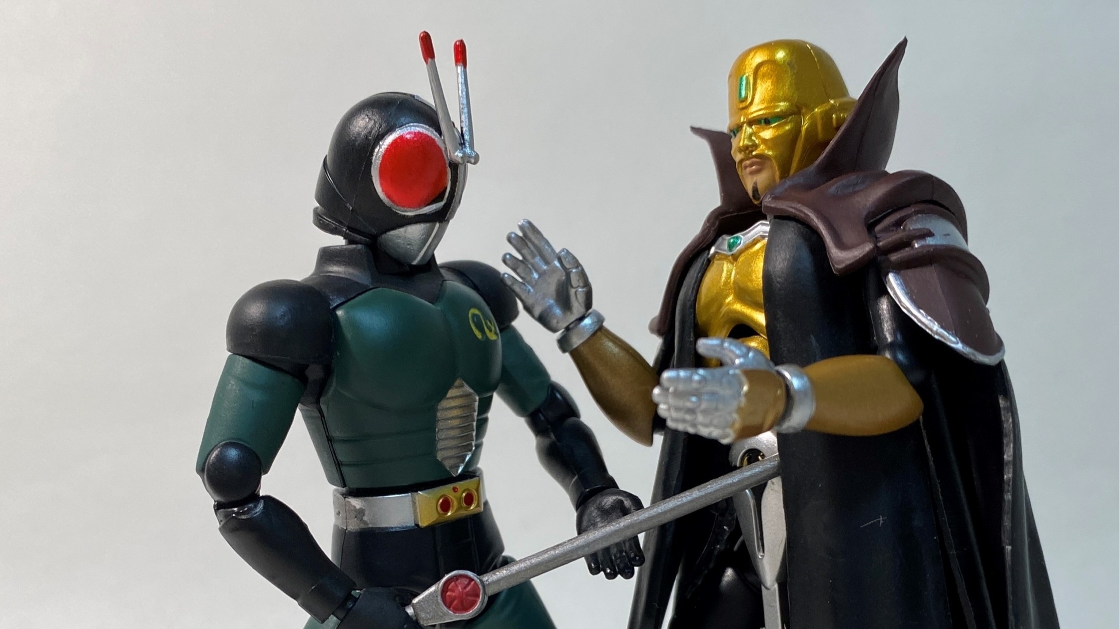 SHODO-X OUTSIDER 仮面ライダーBLACK RX＆ジャーク将軍｜筆塗り追加