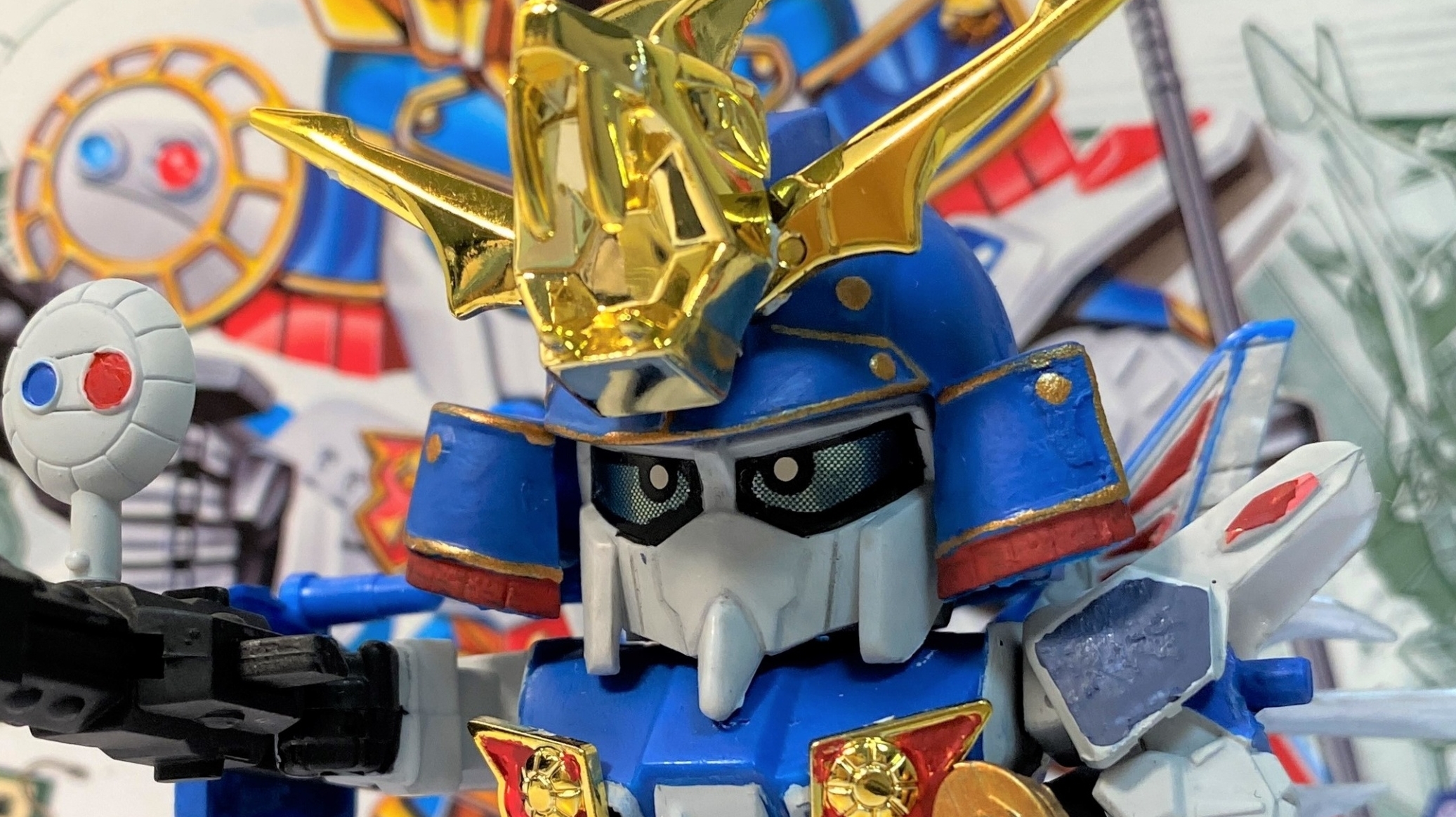 筆塗り制作記録】SDガンダムBB戦士No.50 武者風雷主｜風林火山編最初期