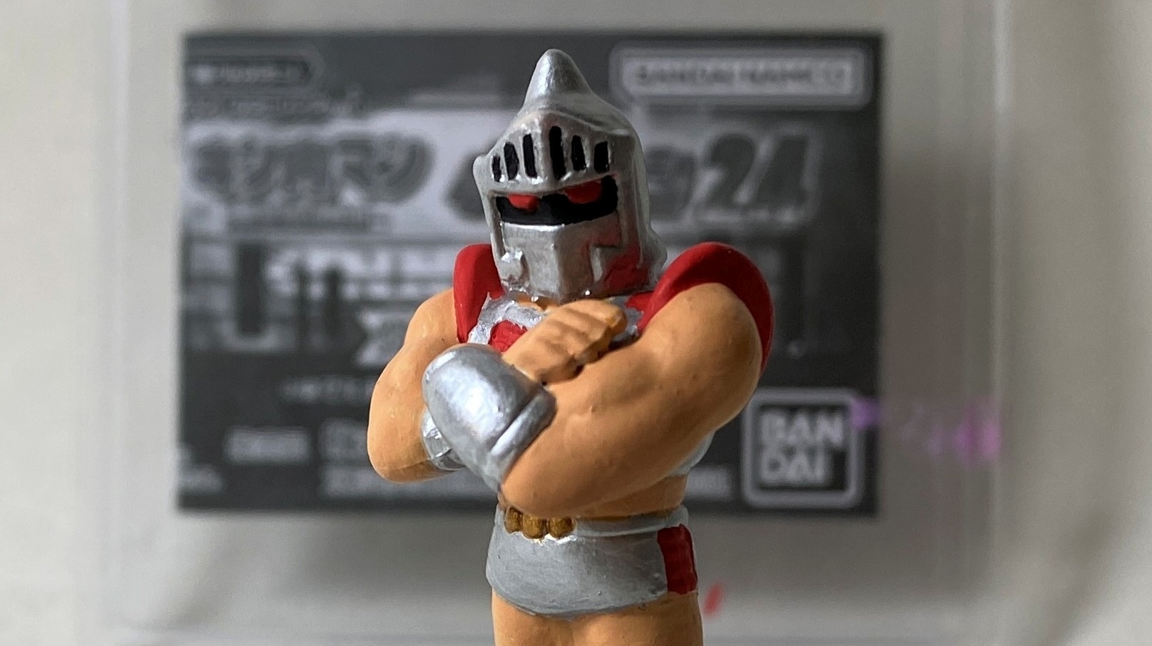 865【消しゴム塗装】ロビンマスク銀(キン肉マン キンケシ24) | Mさん模